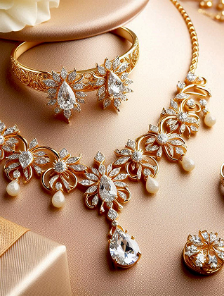 Golden Bridal Set